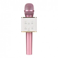 Беспроводной микрофон караоке Kronos bluetooth Q7 Karaoke с чехлом Розовый (0619) Беспроводной микрофон караоке Kronos bluetooth Q7 Karaoke с чехлом Розовый (0619)
