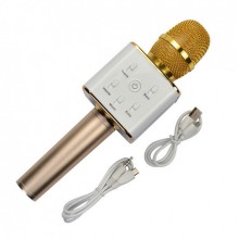 Портативный Bluetooth микрофон караоке Q7 MS чехол Золотой (0614) Портативный Bluetooth микрофон караоке Q7 MS чехол Золотой (0614)