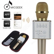 Караоке микрофон колонка Q9 2 в 1 bluetooth чехол Золотой (0613) Караоке микрофон колонка Q9 2 в 1 bluetooth чехол Золотой (0613)
