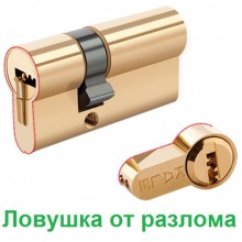 Цилиндр Kale 164 KTB S 70мм.(30х10х30) латунь (57818)